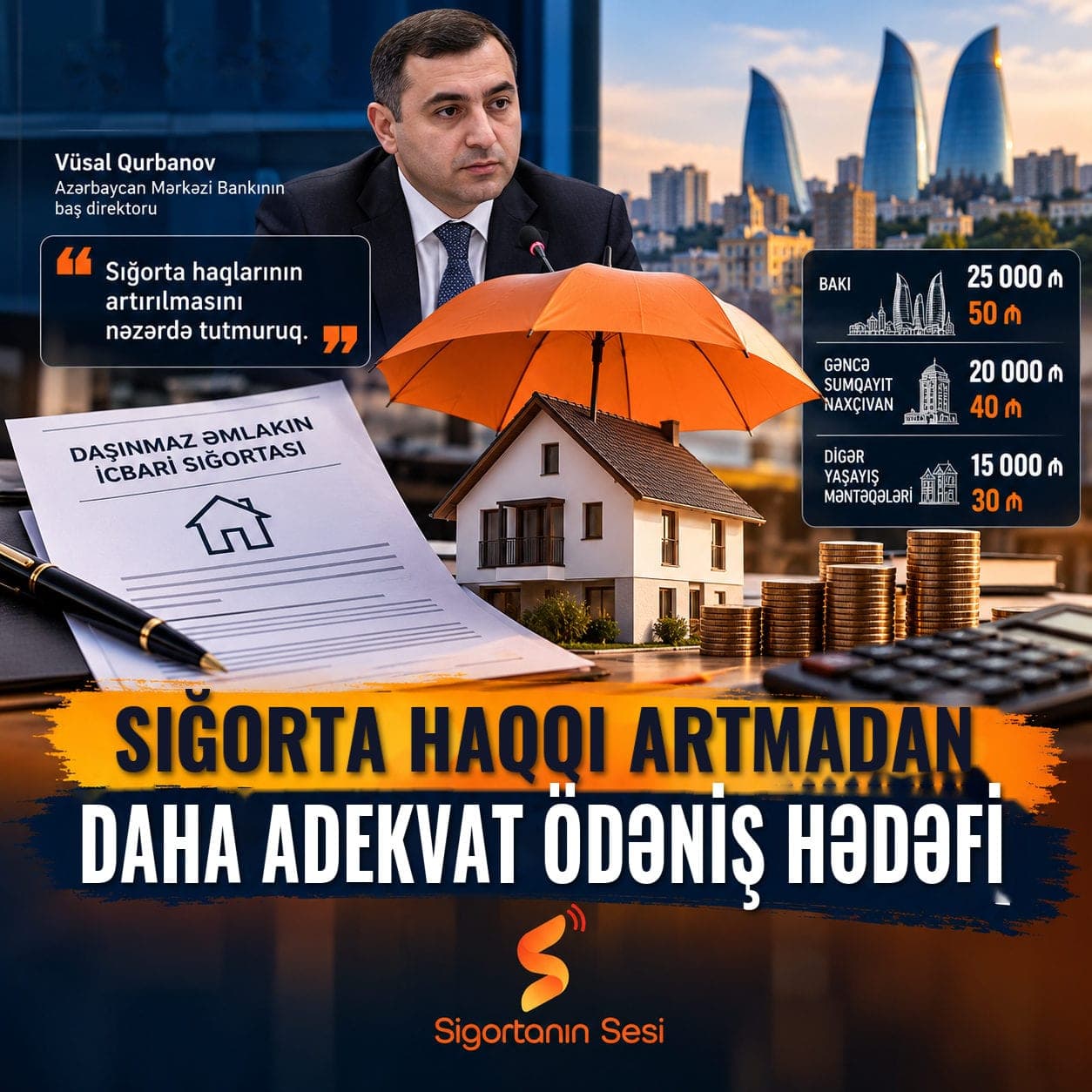 Bakıda icbari əmlak sığortasında təminat 25 min manat: Sığorta haqqı artmadan ödəniş əmlakın dəyərinə necə yaxınlaşacaq?