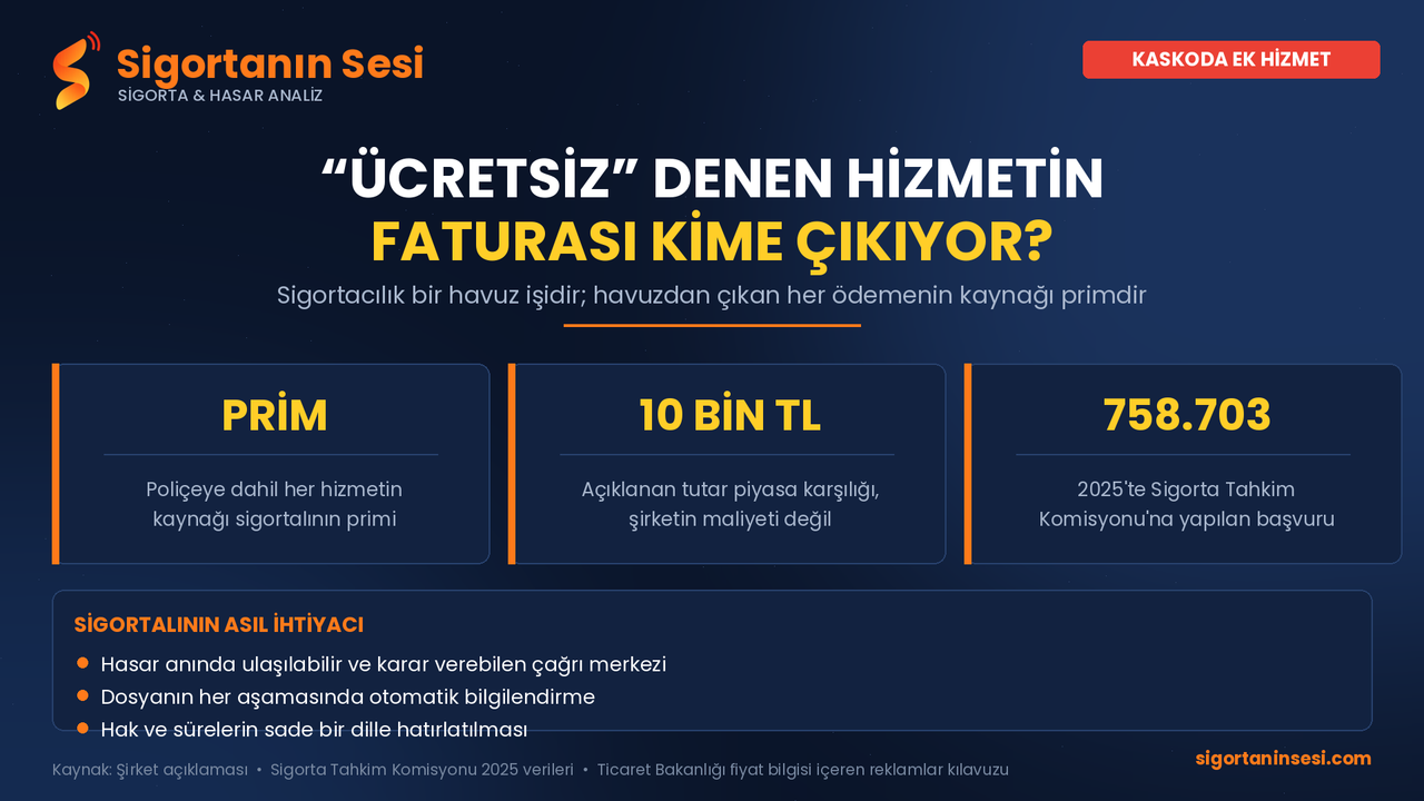 Kaskoda Ek Hizmet Yarışı: "Ücretsiz" Denen Hizmetin Faturası Kime Çıkıyor?