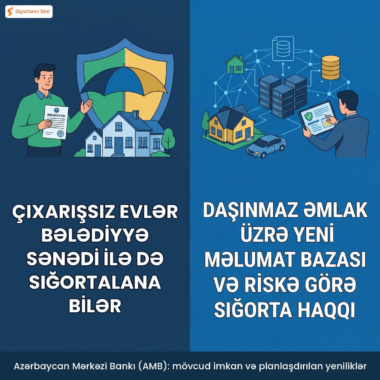 Kupçası olmayan ev də sığortalana bilər: hansı sənədlərlə? Bəs evi iki şirkətdə sığortalayan nə qədər ödəniş ala bilər?