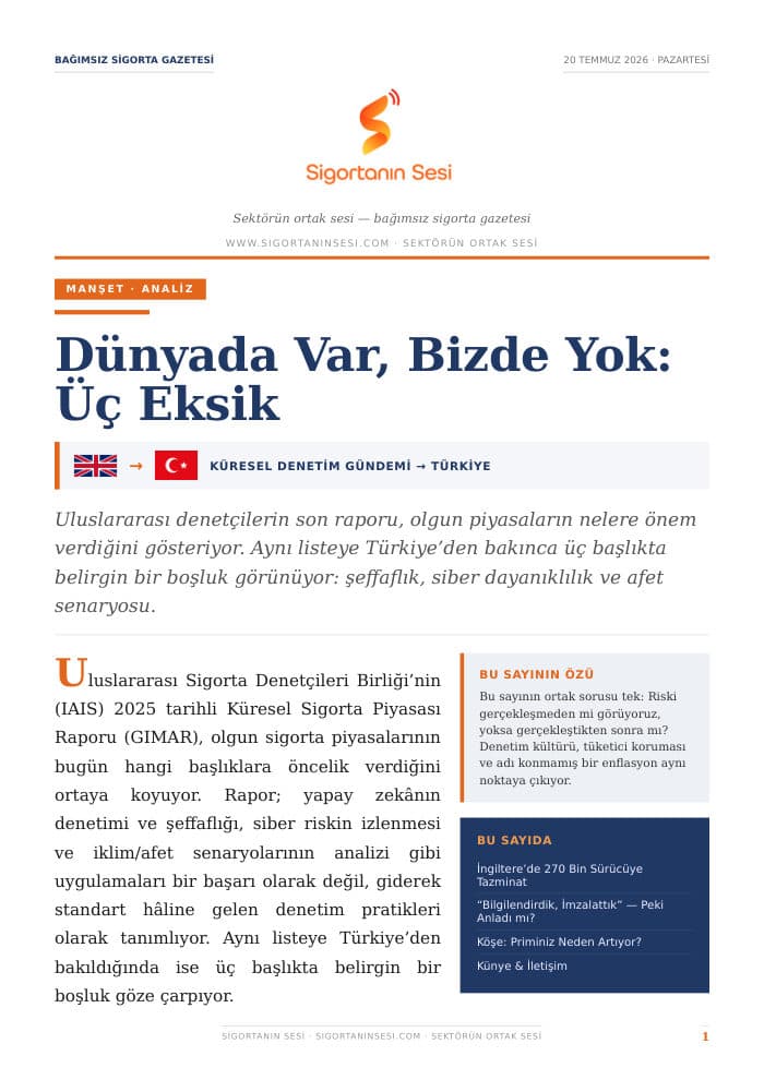 Türkiye · 20 Temmuz 2026 kapağı