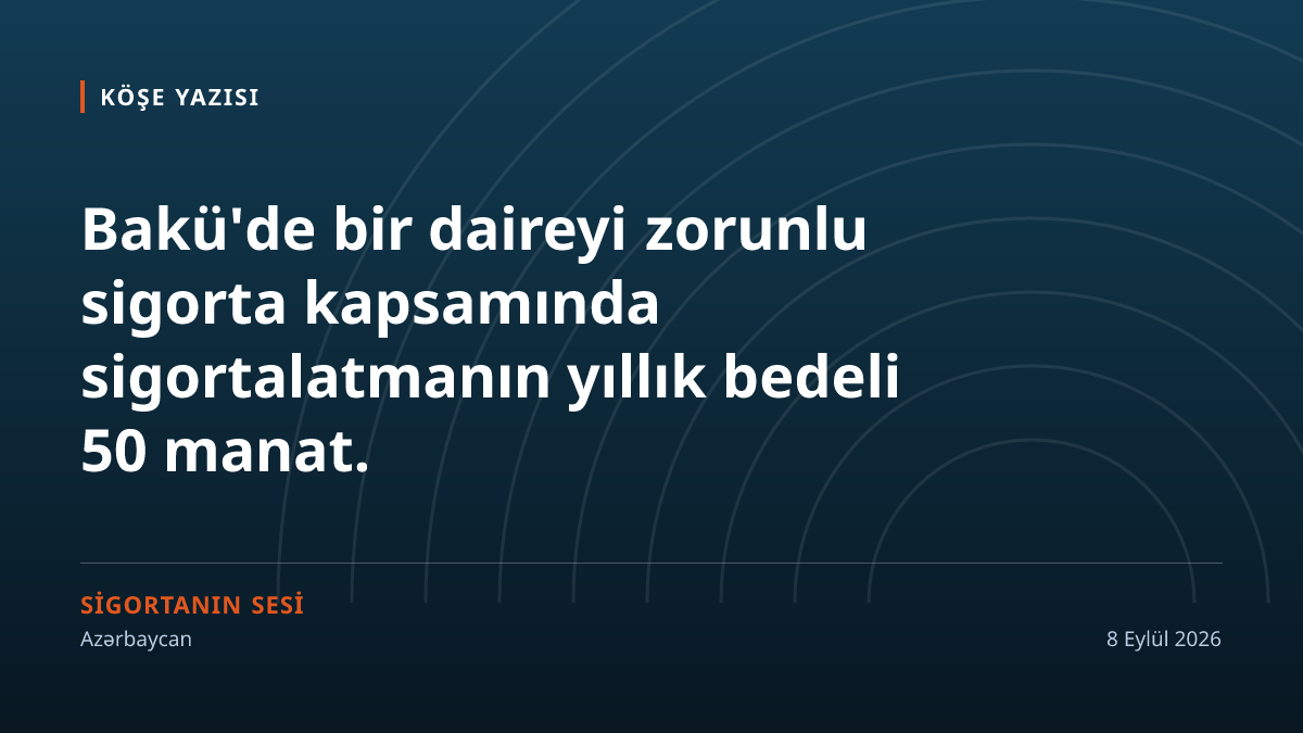 Cezası priminden ucuz olan bir zorunluluk