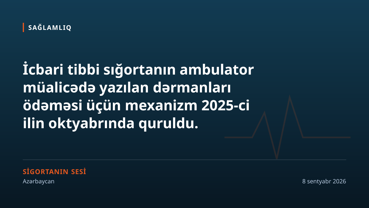 Dərman vədi verildi, qaydalar yazıldı, siyahı hələ dərc olunmayıb