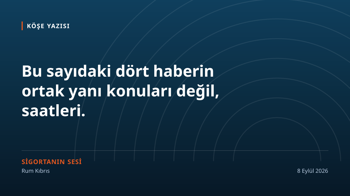Beş hafta ve üç yıl