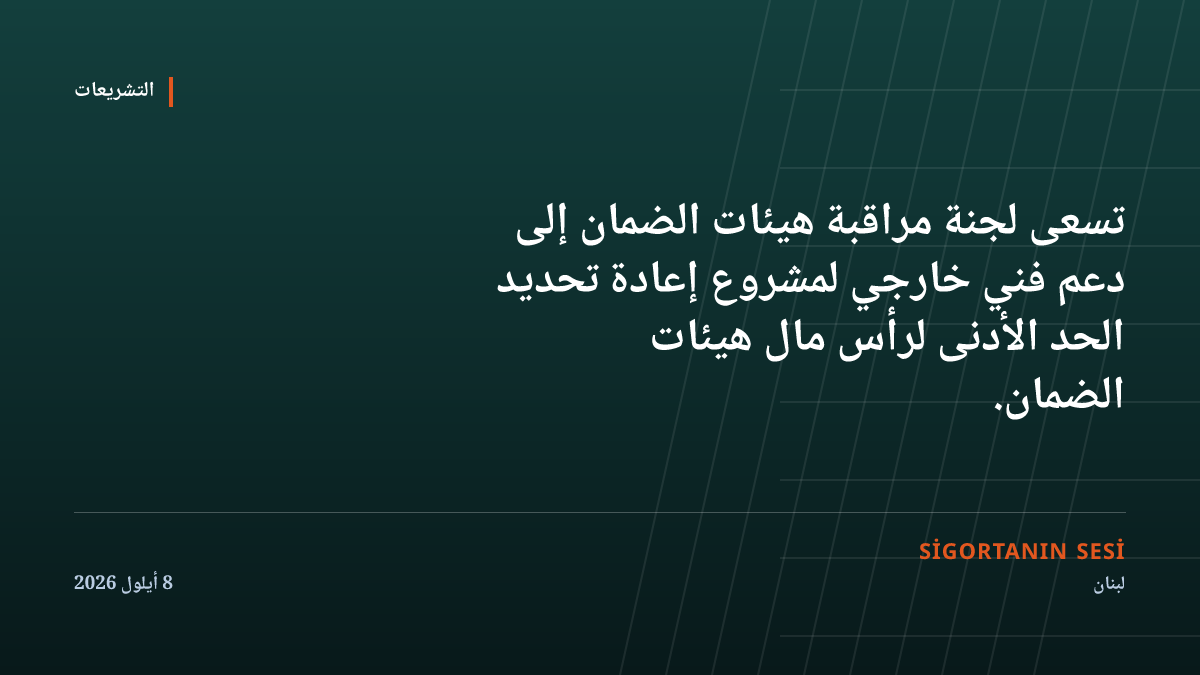 لبنان يعيد تحديد الحد الأدنى لرأس مال شركات التأمين