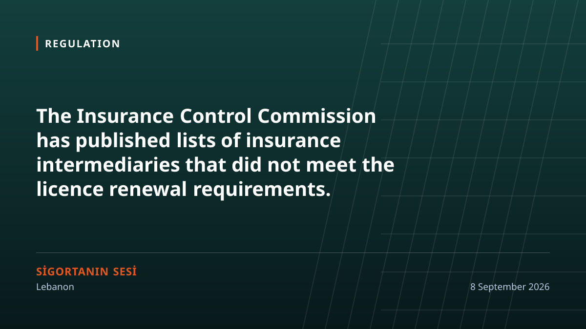 Lebanon publishes the names of intermediaries that failed to renew their licences