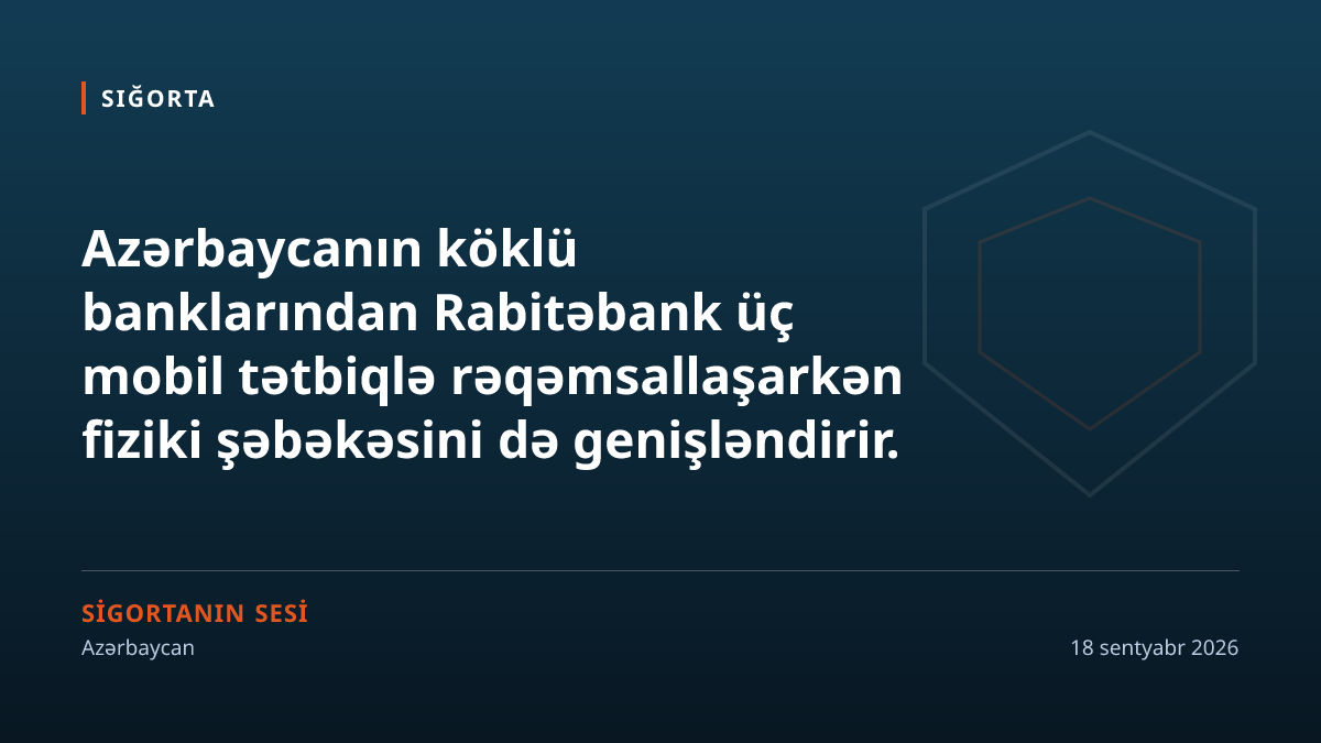 Rabitəbank Rəqəmsallaşarkən Filial Açır: 32-ci Məntəqə Bakıda Fəaliyyətə Başladı