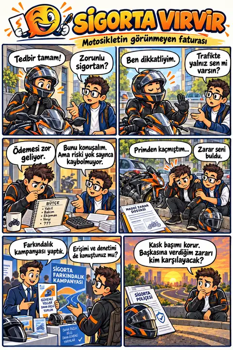 Karikatür 8: Motosikletin görünmeyen faturası